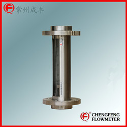 F30-40 all stainless steel  turnable flange type glass tube flowmeter [CHENGFENG FLOWMETER] high anti-corrosion easy installation good appearance