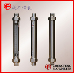 G30-15  threaded type glass tube flowmeter all stainless steel  [CHENGFENG FLOWMETER] high anti-corrosion good appearance  easy installation