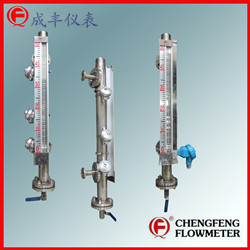 UHC-517C Magnetical level gauge alarm switch   [CHENGFENG FLOWMETER] 4-20mA out put Stainless steel tube turnable flange connection Chinese professional manufacture