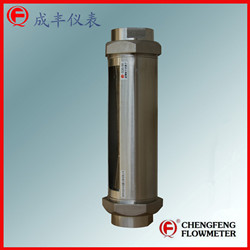 G30-50 all stainless steel high anti-corrosion glass tube flowmeter  [CHENGFENG FLOWMETER]  easy installation threaded type good appearance Chinese professional manufacture