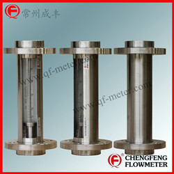 F30-40 glass tube flowmeter high anti-corrosion all stainless steel  [CHENGFENG FLOWMETER] good appearance easy installation  turnable flange type  Chinese professional manufacture