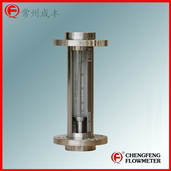 F30-40 high anti-corrosion all stainless steel glass tube flowmeter  [CHENGFENG FLOWMETER]  easy installation good appearance turnable flange type Chinese professional manufacture