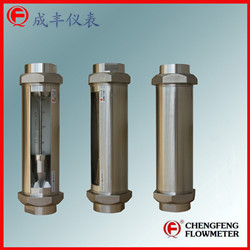 G30-50 high anti-corrosion glass tube flowmeter all stainless steel   [CHENGFENG FLOWMETER] good appearance threaded type  easy installation Chinese professional manufacture